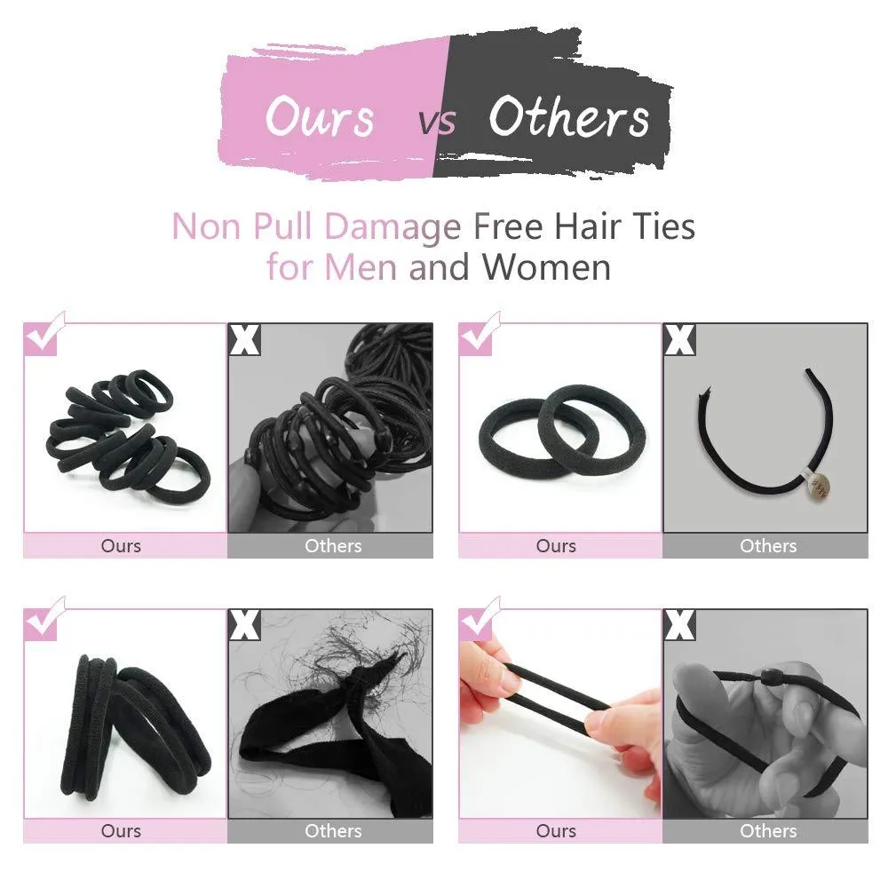 50-Pack: Dreamlover Black Hair Bands