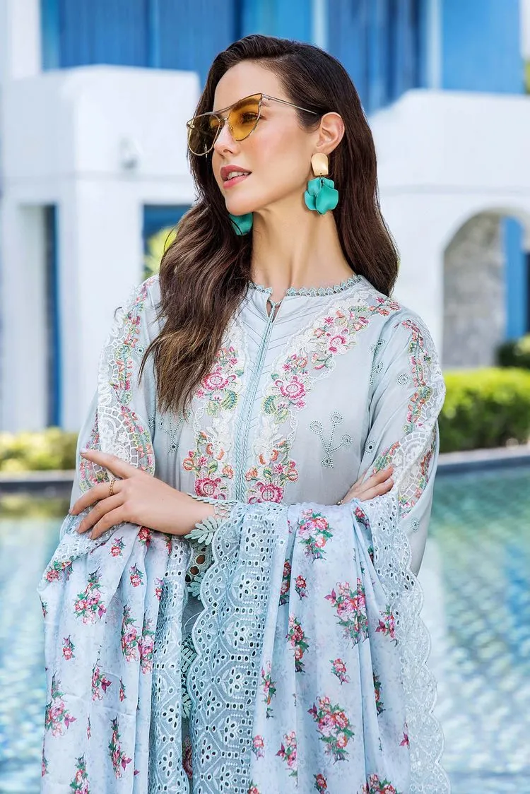 Adans Libas - Adan's Blossom Unstitched Lawn Collection - 7506