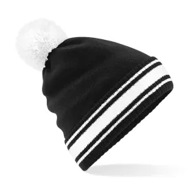 Beechfield Stadium Beanie | BLACK/WHITE