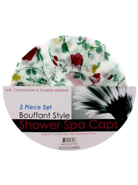 Bouffant Style Shower Spa Cap Set (Available in a pack of 12)