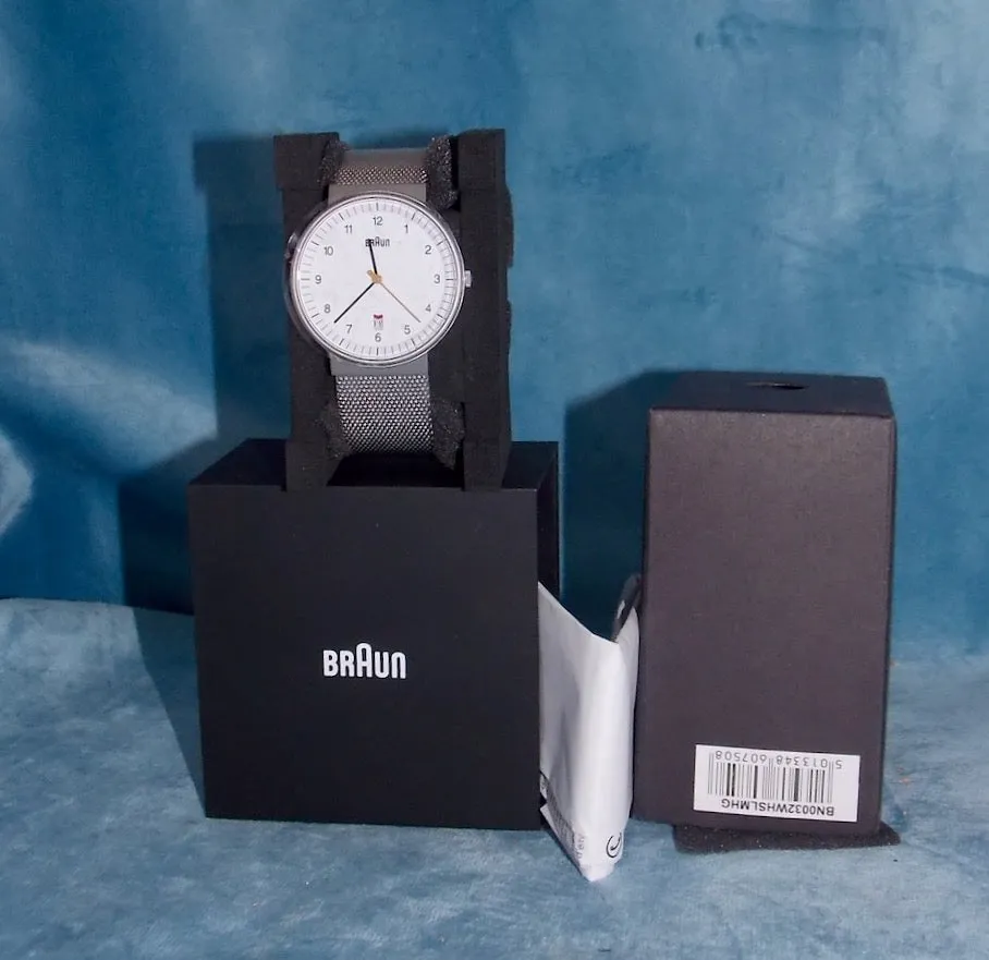 Braun BN0032 Quartz Analogue Three Hand And Date Wristwatch