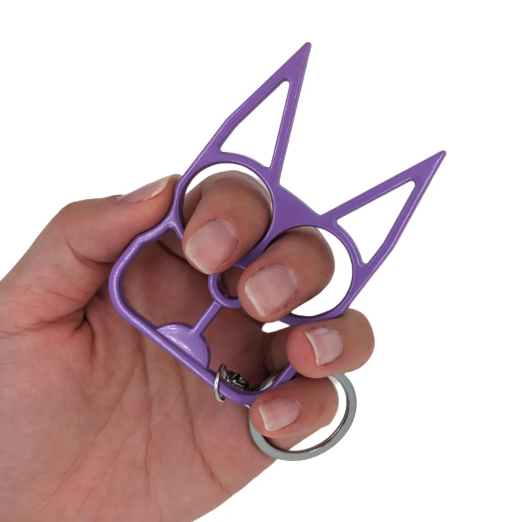 Cat Ears Self Defense Knuckles Keychain