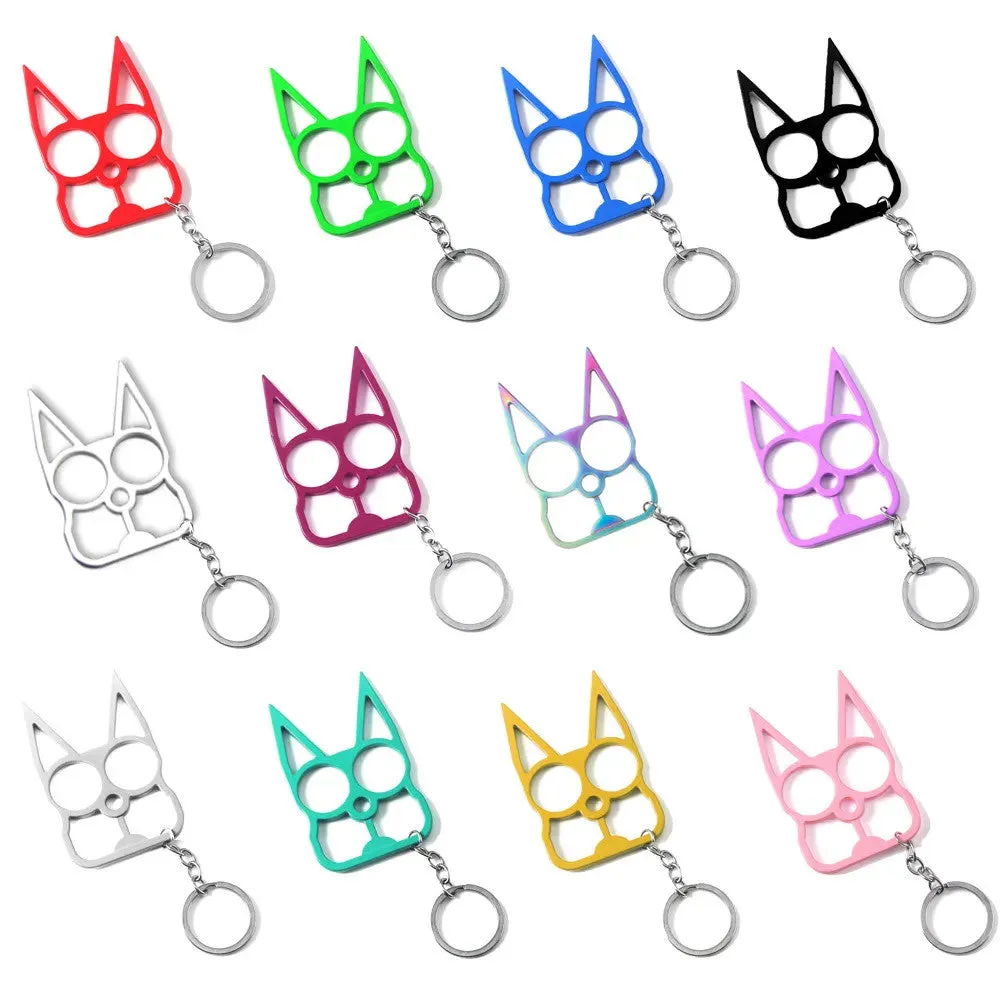 Cat Ears Self Defense Knuckles Keychain