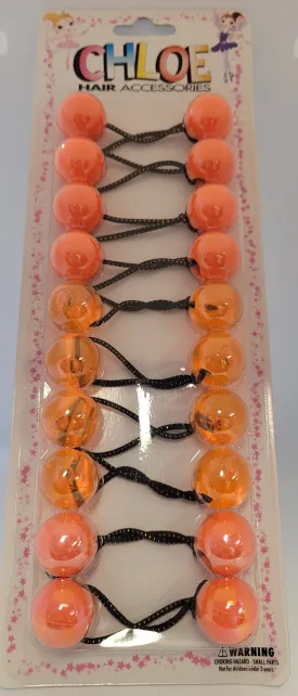 Chloe Hair Accessories Orange Ponytail Holder BR2620OR