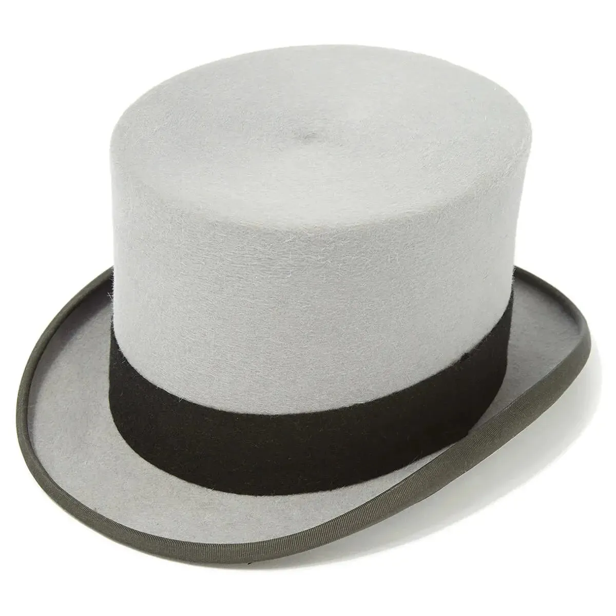 CHRISTYS' Ascot Fur Felt Top Hat - Grey