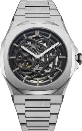 D1M Watch Skeleton Silver