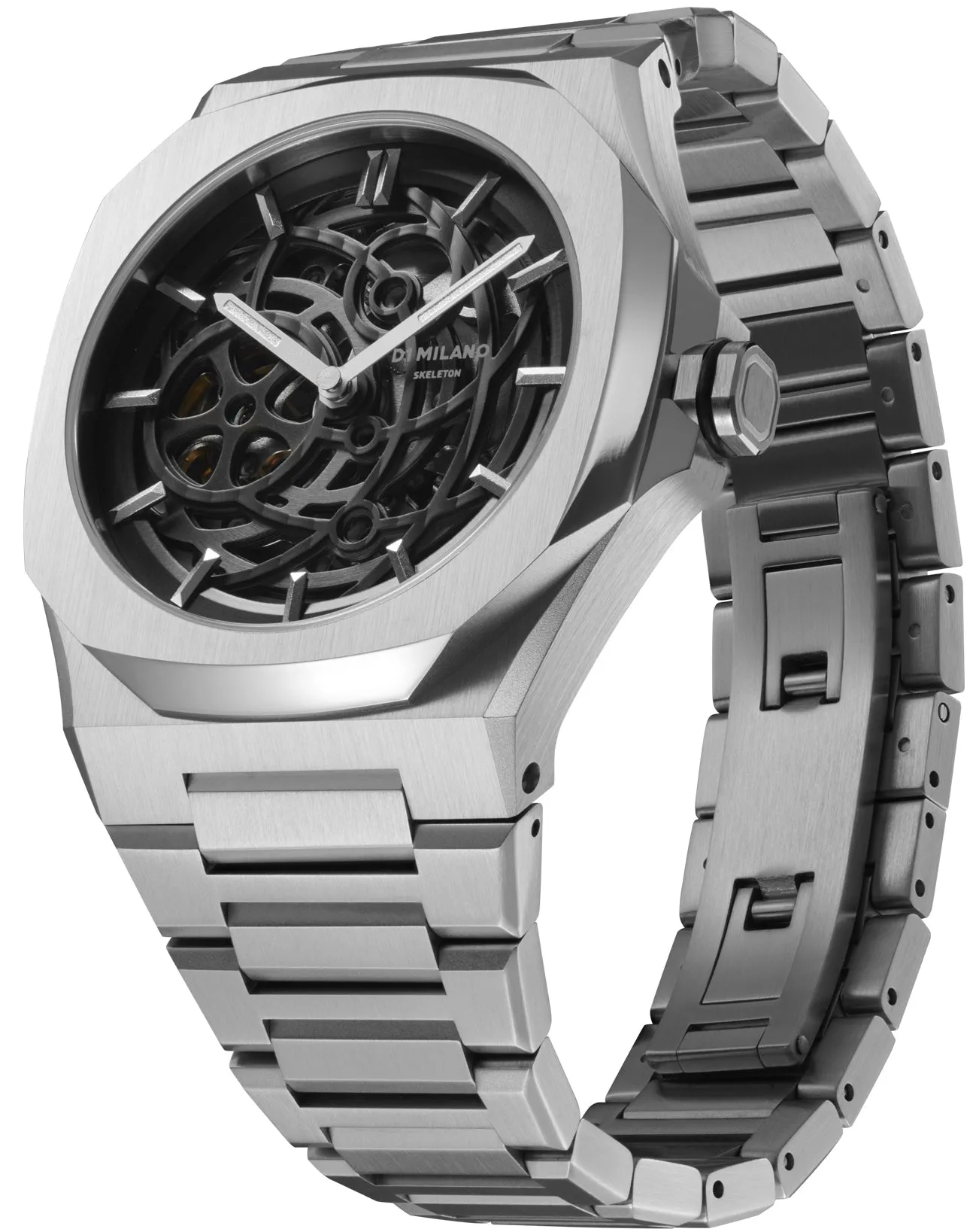 D1M Watch Skeleton Silver