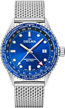 DEL Watch Cayman WORSld Timer Quartz