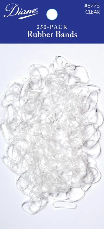 Diane by Fromm Hair Elastics Clear 12mm 250pk