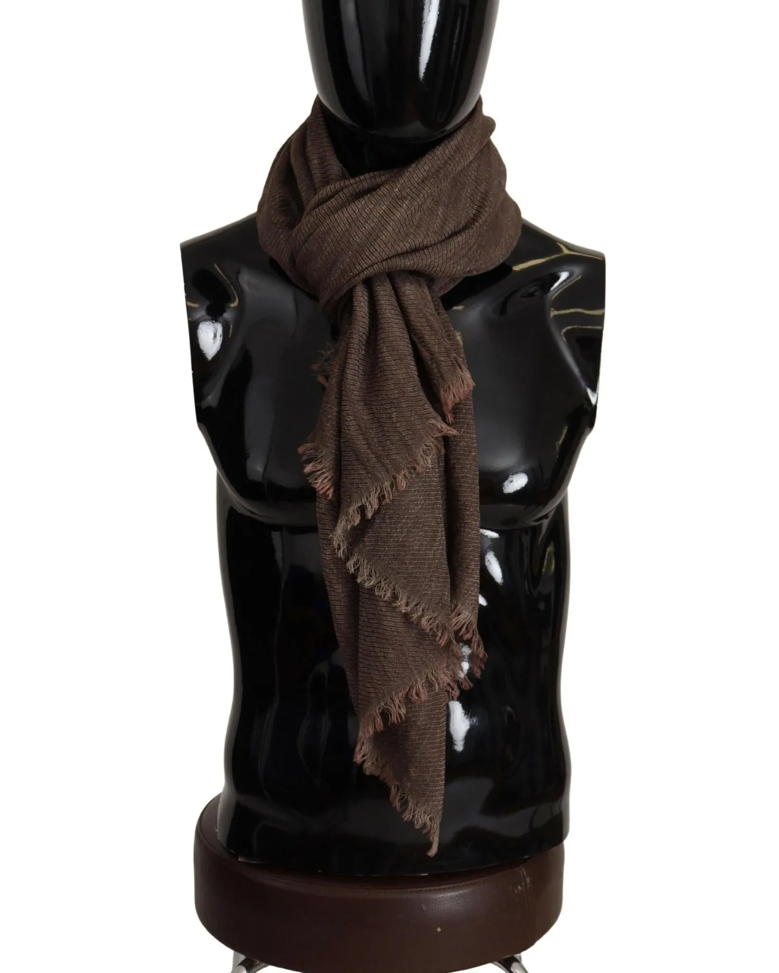 Dolce & Gabbana Brown Cashmere Scarf