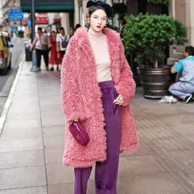 Fashionable Warm Ladies Plush Coat Autumn Winter