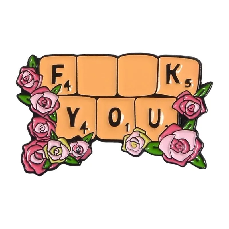 F**k You Scrabble Enamel Pin