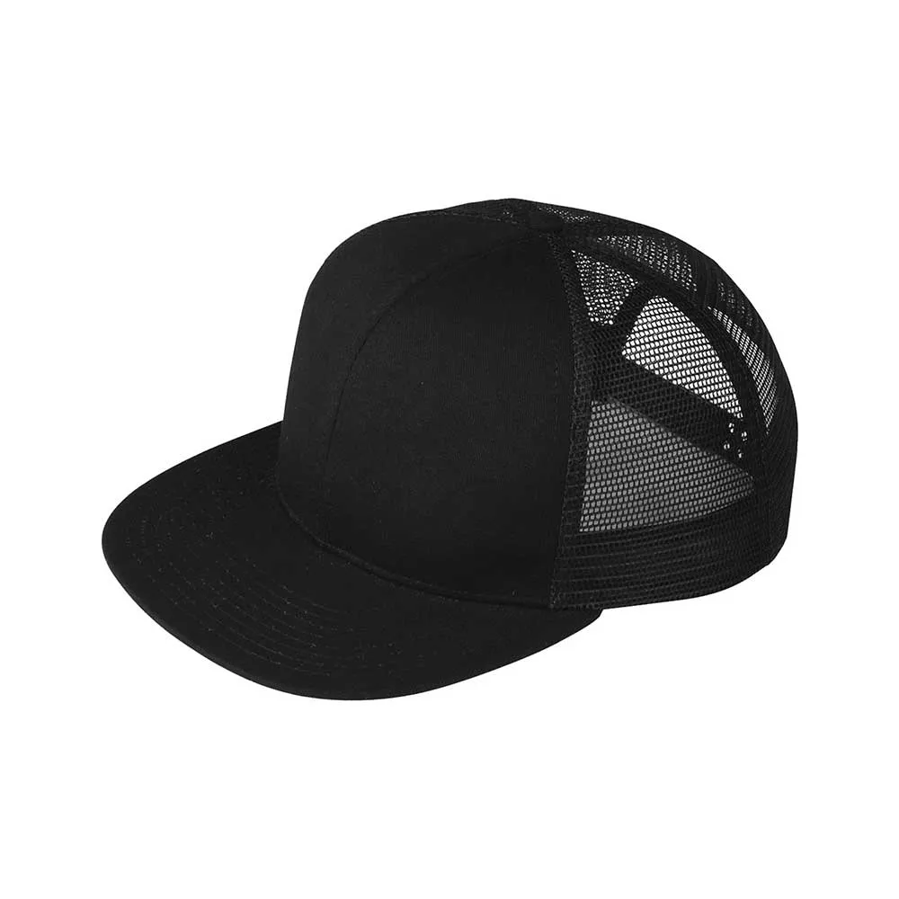 Flat Bill Trucker Cap