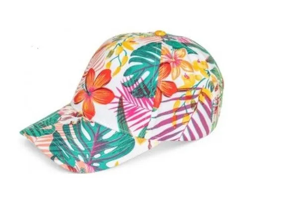 Flower Print Baseball Cap ( 2 colour options)