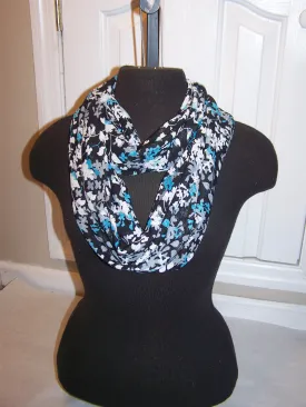 Flowered Infinity Scarf