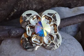 Gold Flower Brooch