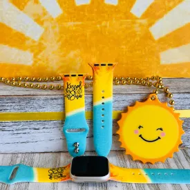 Kissed By The Sun Print Silicone Band For Apple Watch