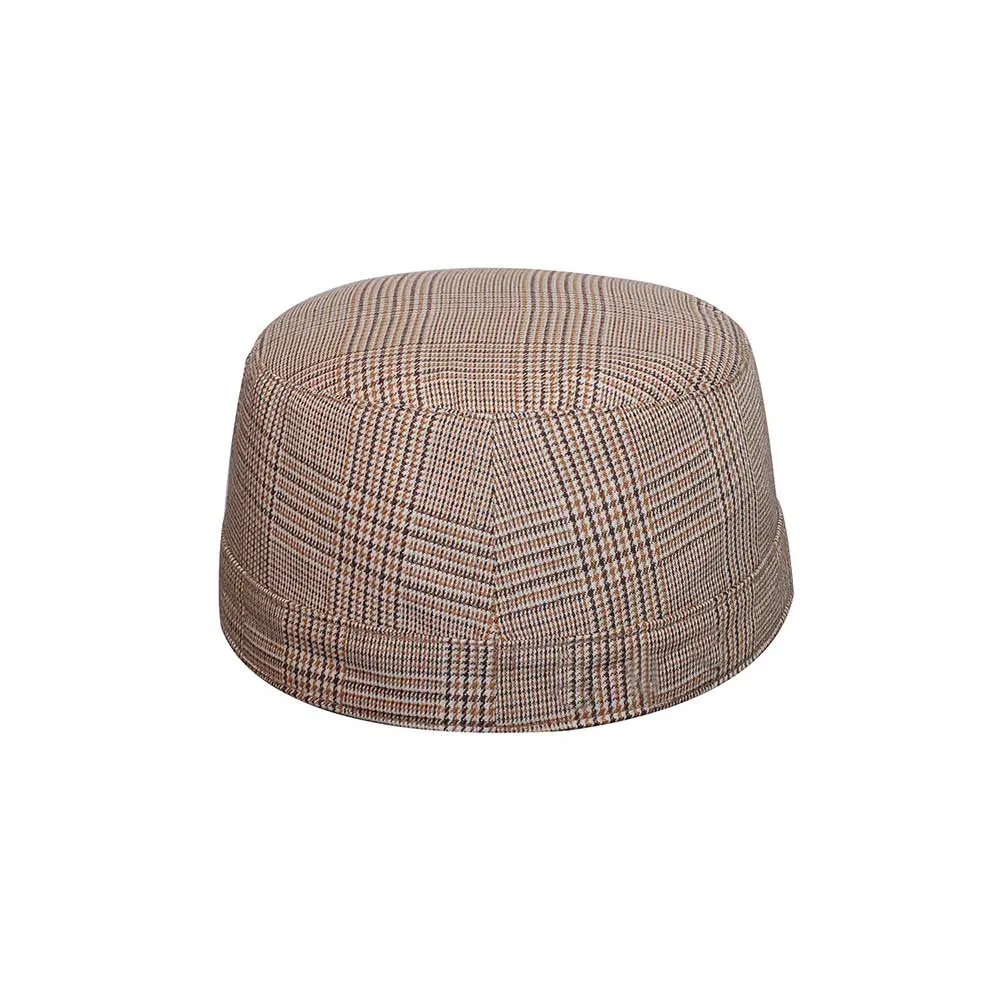 Ladies' Fashion Plaid Military Cap