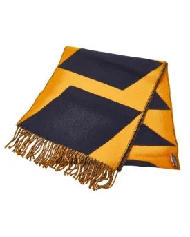 Luxury Hermes Cashmere Scarf in Yellow with Natural Material