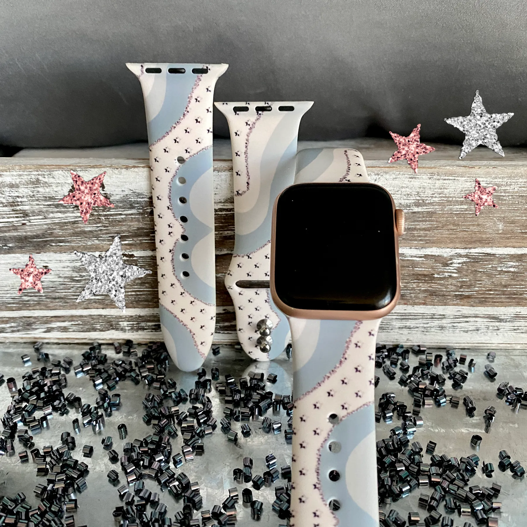 Milky Way Print Silicone Band For Apple Watch