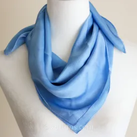 Mulberry Silk Bandana Square - 100% Mulberry Silk Neck Scarf | Sky Blue, 24x25"