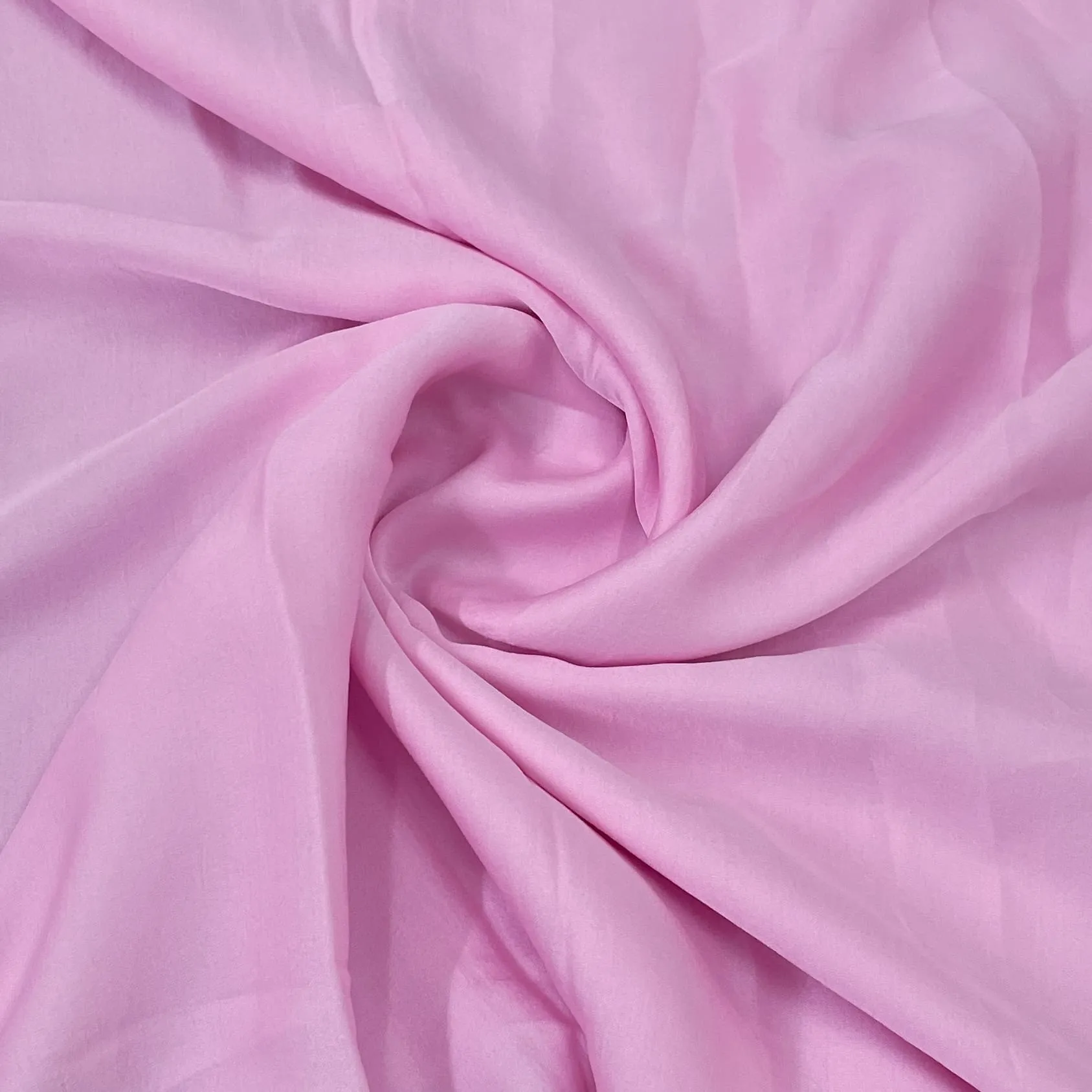 Premium Baby Pink Solid Bemberg Silk Fabric