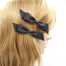 satin bow set, small hair bow, satin bow for women