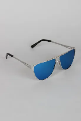 Semi-Aviator Metallic Sunglasses