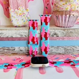 Sprinklelicious Celebration Print Silicone Band For Apple Watch